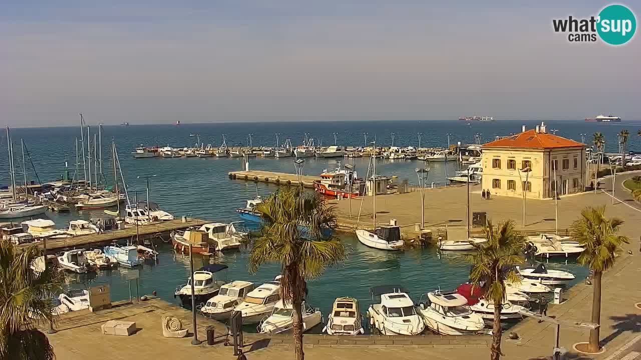 Web kamera Koper – marina i promenada – hotel Grand Koper