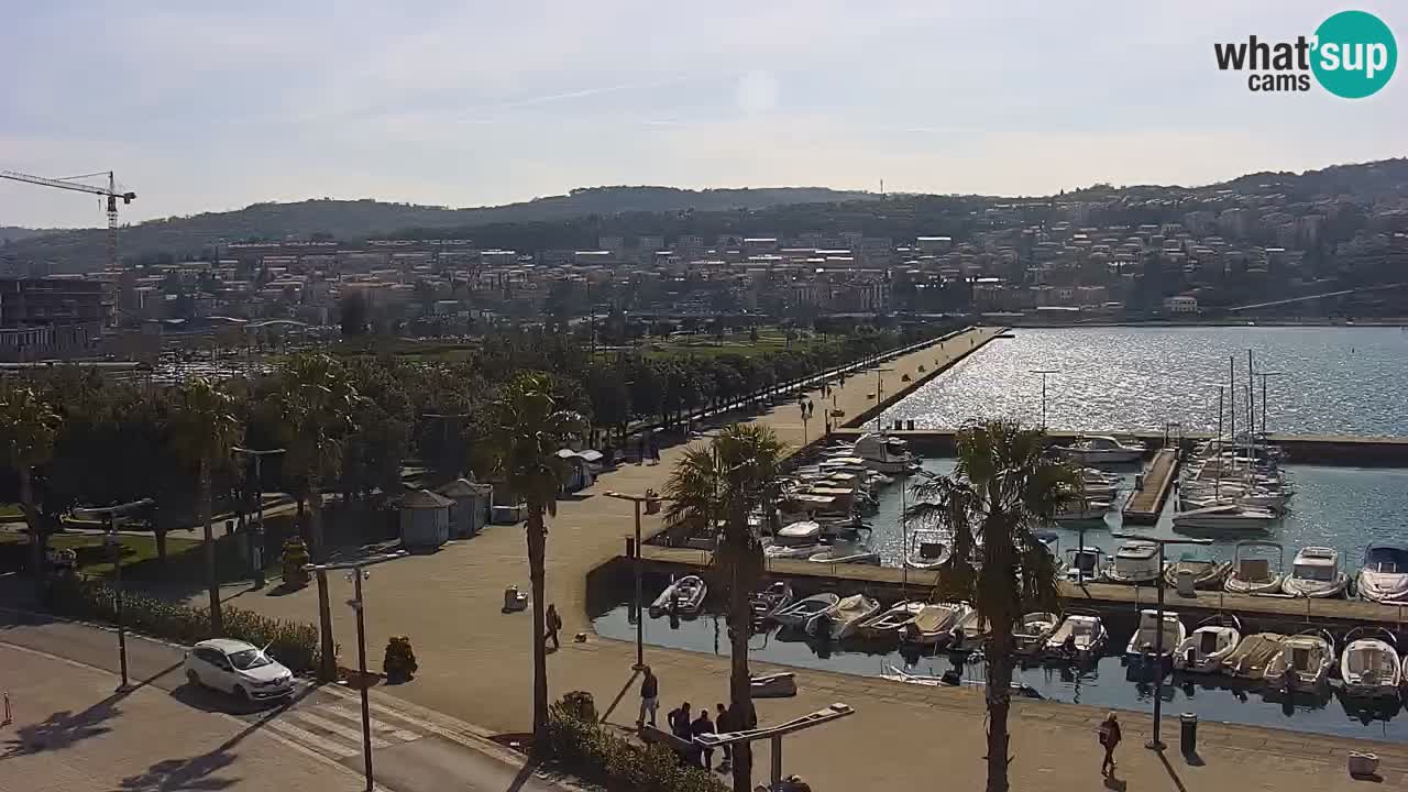 Il porto di Koper – Capodistria live webcam – porto crociere e mercantile – Slovenia