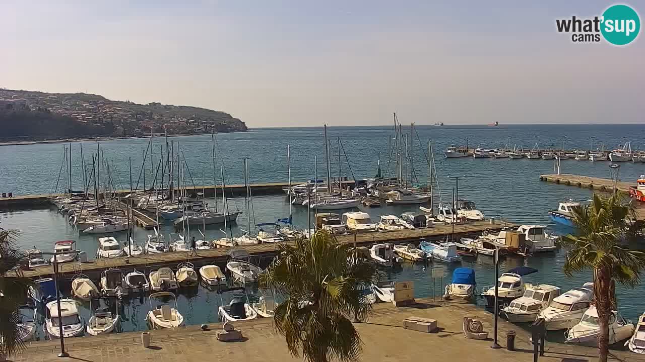 Webcam Capodistria – marina e lungo mare dall’Hotel Grand Koper