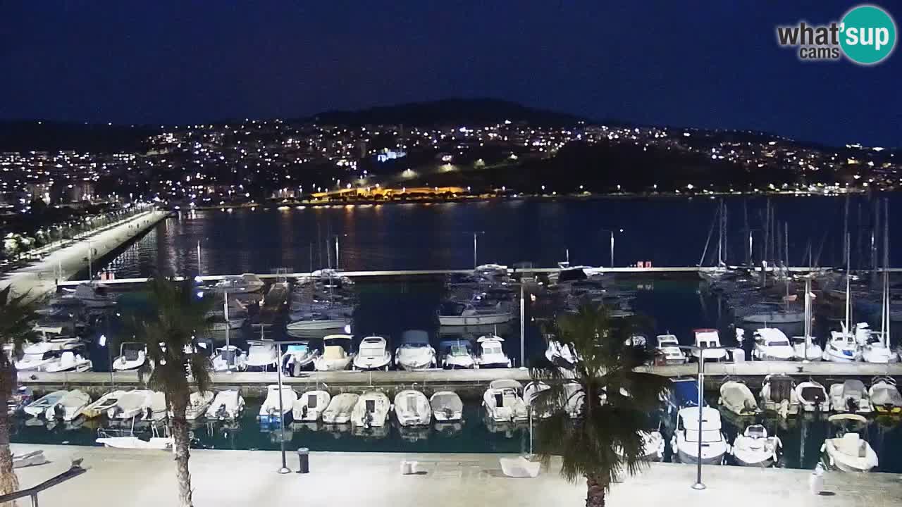 Camera en vivo Koper – puerto deportivo y paseo marítimo desde el Hotel Grand Koper