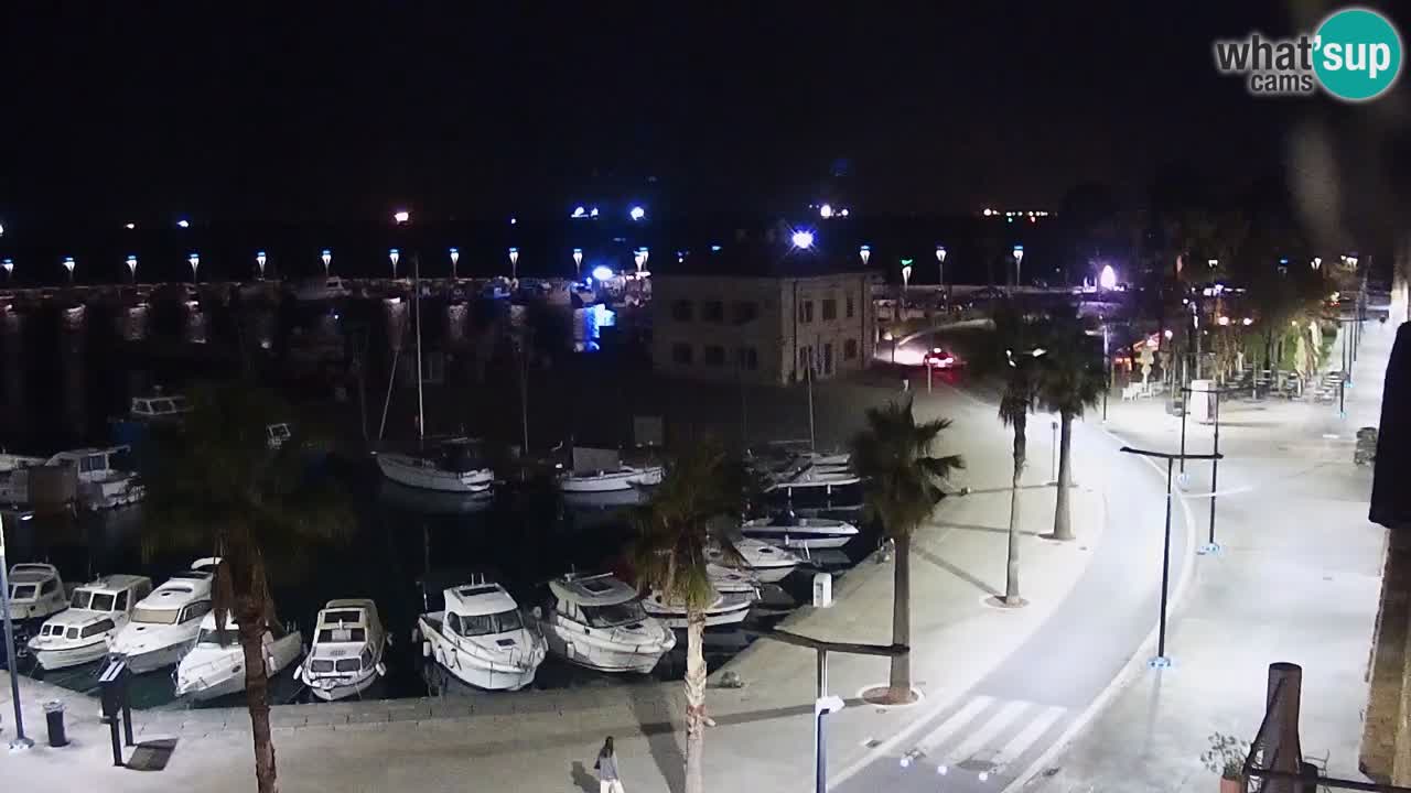 Camera en vivo Koper – puerto deportivo y paseo marítimo desde el Hotel Grand Koper
