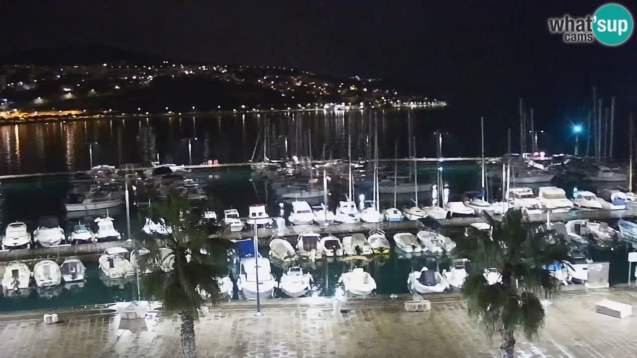 Webcam Koper – Panorama de la marina et de la promenade depuis le Grand Hotel Koper