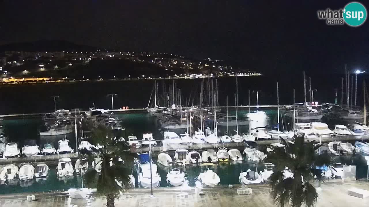 Camera en vivo Koper – puerto deportivo y paseo marítimo desde el Hotel Grand Koper