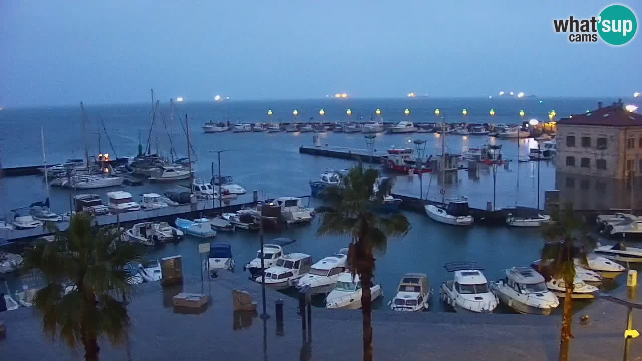 Webcam Capodistria – marina e lungo mare dall’Hotel Grand Koper