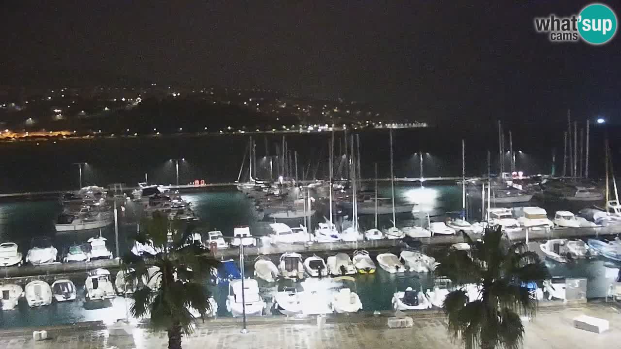 Webcam Capodistria – marina e lungo mare dall’Hotel Grand Koper