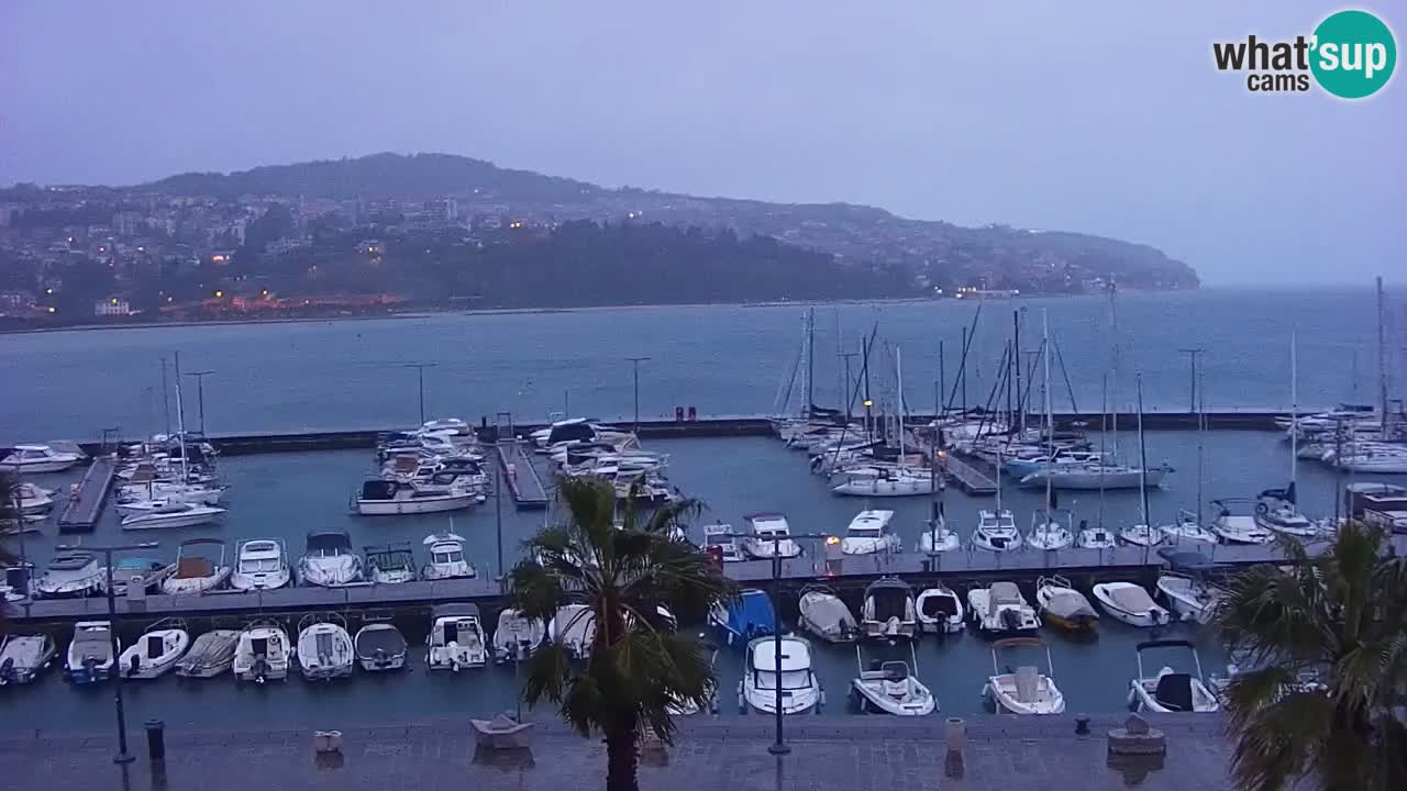 Webcam Capodistria – marina e lungo mare dall’Hotel Grand Koper