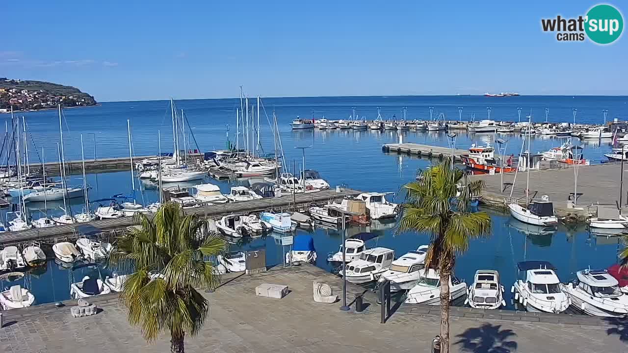 Webcam Capodistria – marina e lungo mare dall’Hotel Grand Koper