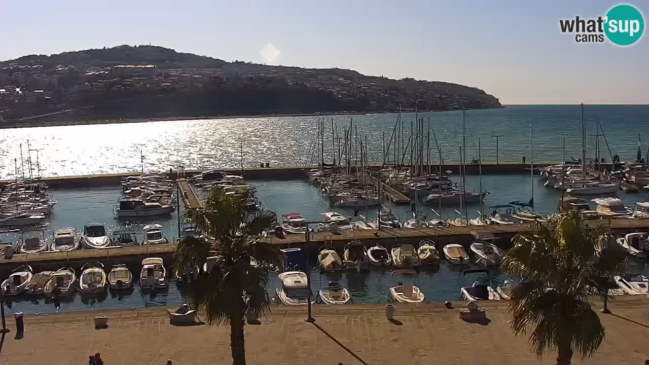 Webcam Capodistria – marina e lungo mare dall’Hotel Grand Koper