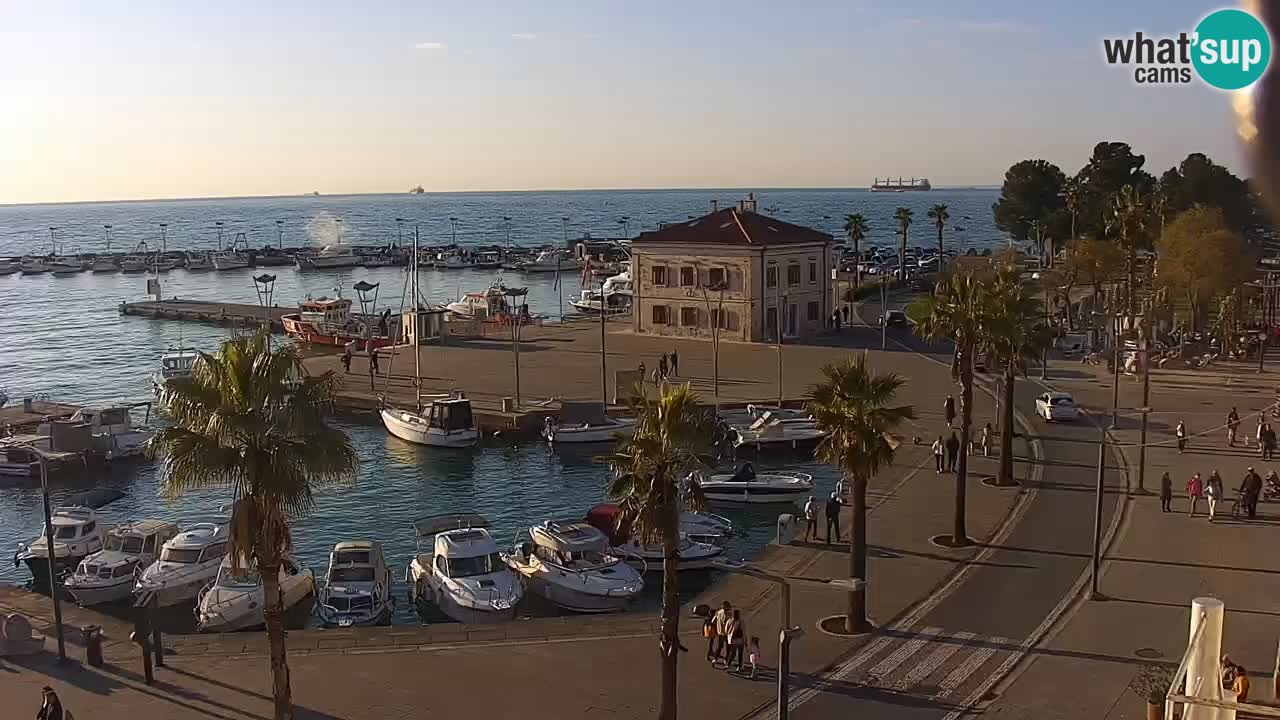 Webcam Capodistria – marina e lungo mare dall’Hotel Grand Koper
