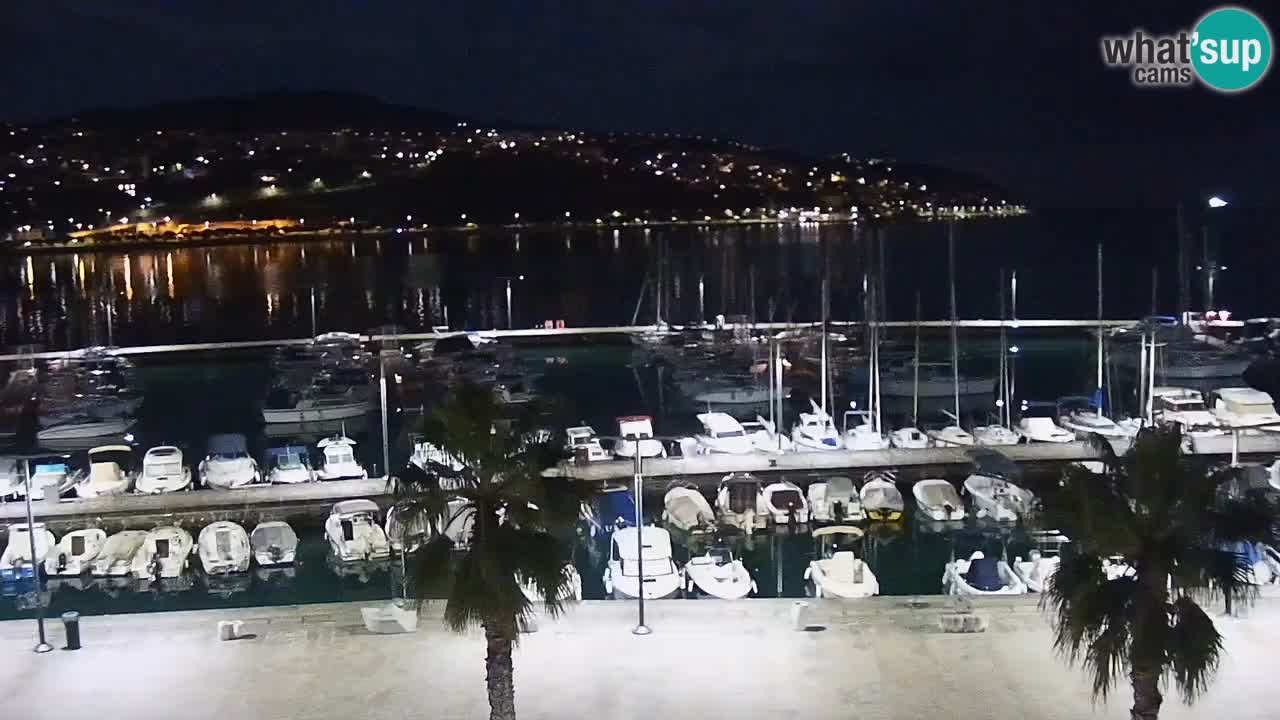 Camera en vivo Koper – puerto deportivo y paseo marítimo desde el Hotel Grand Koper