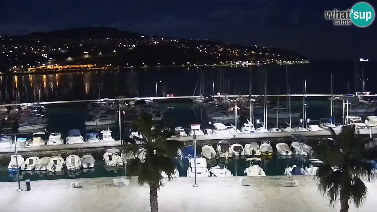 Camera en vivo Koper – puerto deportivo y paseo marítimo desde el Hotel Grand Koper