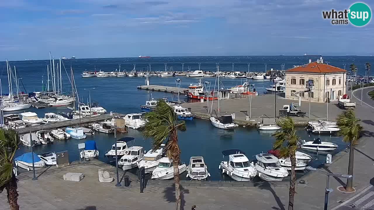 Spletna kamera Koper – Panorama na marino in promenado s Hotela Grand Koper