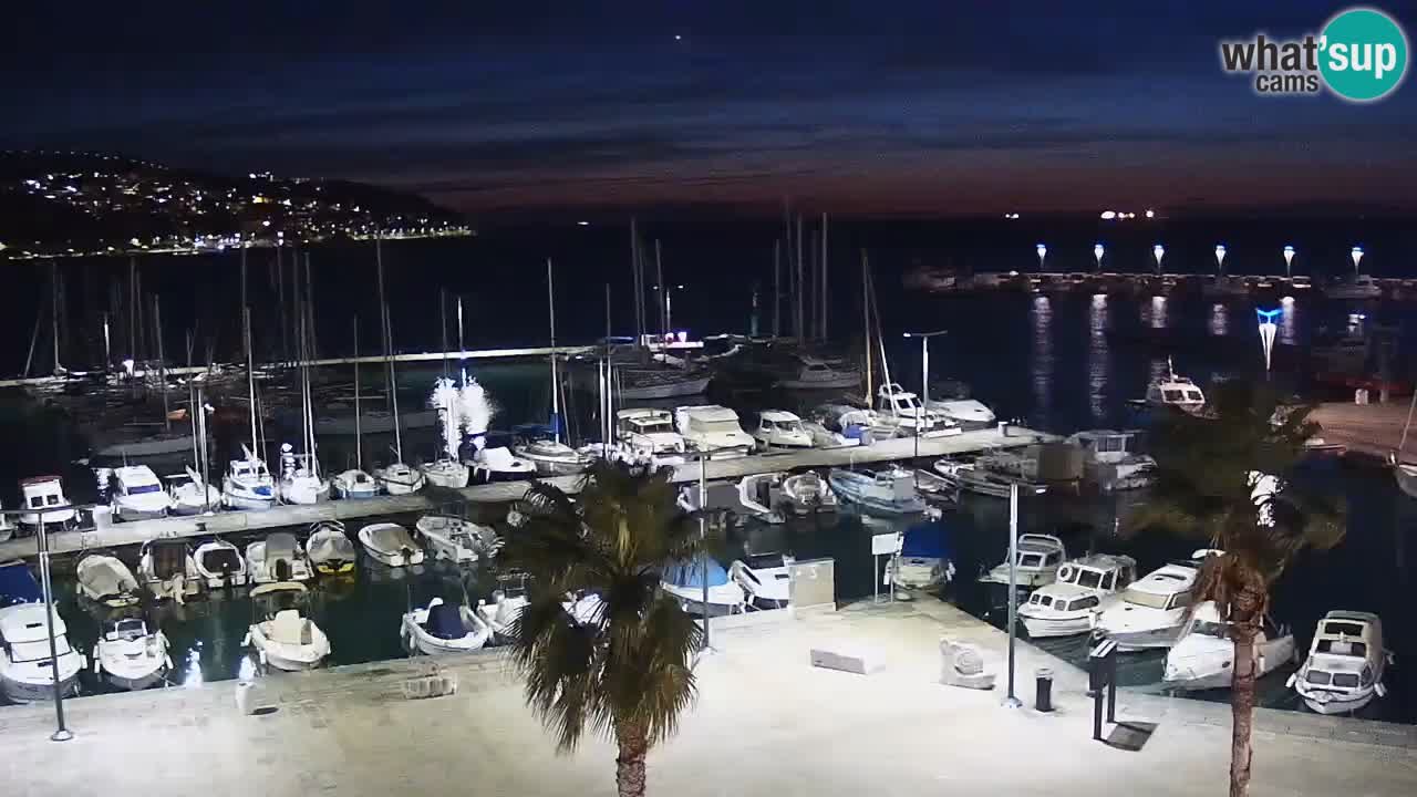 Spletna kamera Koper – Panorama na marino in promenado s Hotela Grand Koper