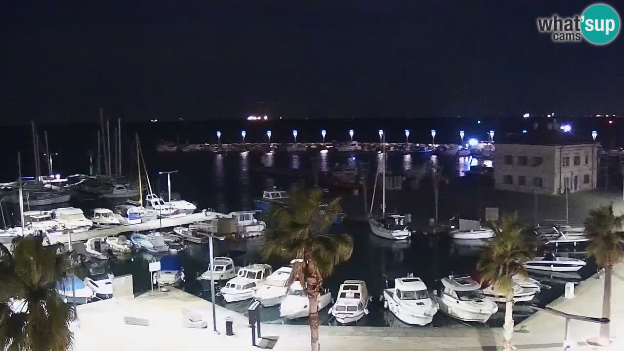 Webcam Capodistria – marina e lungo mare dall’Hotel Grand Koper