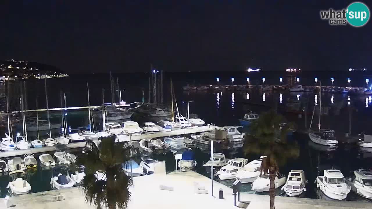 Webcam en direct du port de Koper – port de croisière et de fret – Slovénie