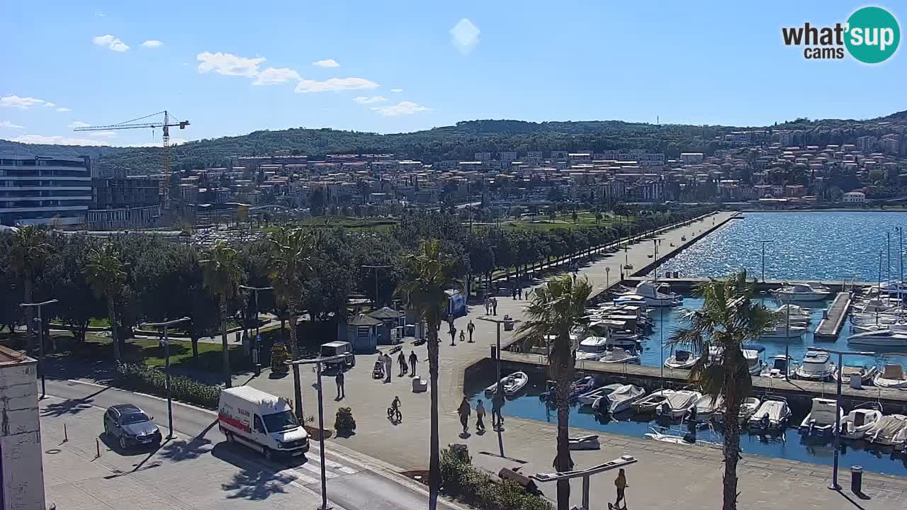 Web kamera Koper – marina i promenada – hotel Grand Koper