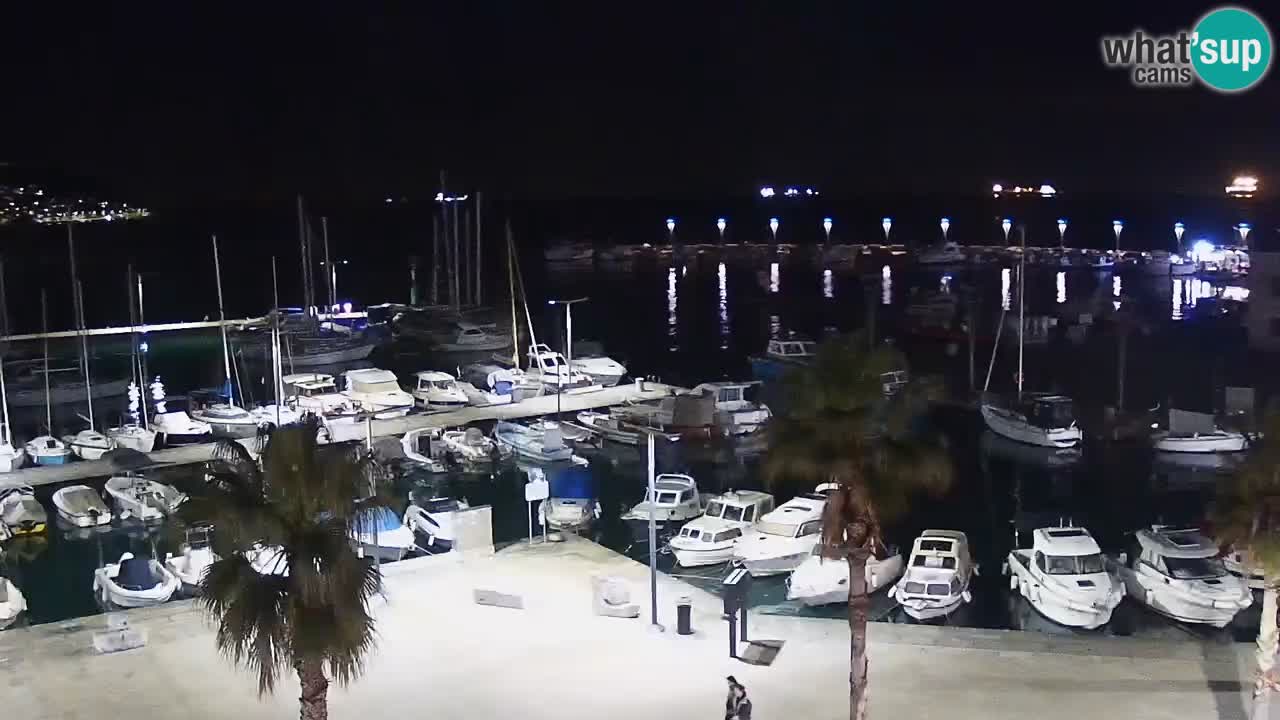 Spletna kamera Koper – Panorama na marino in promenado s Hotela Grand Koper