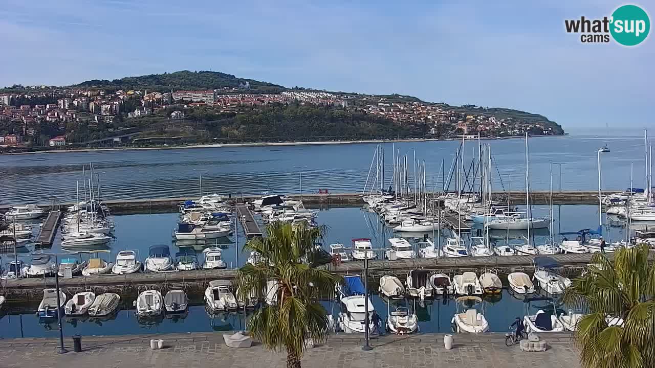 Webcam Capodistria – marina e lungo mare dall’Hotel Grand Koper
