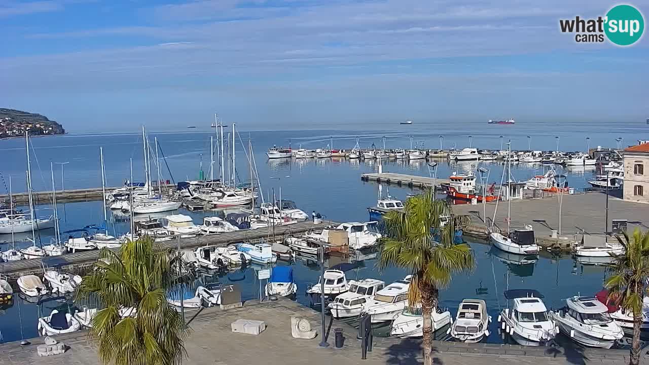 Webcam Capodistria – marina e lungo mare dall’Hotel Grand Koper