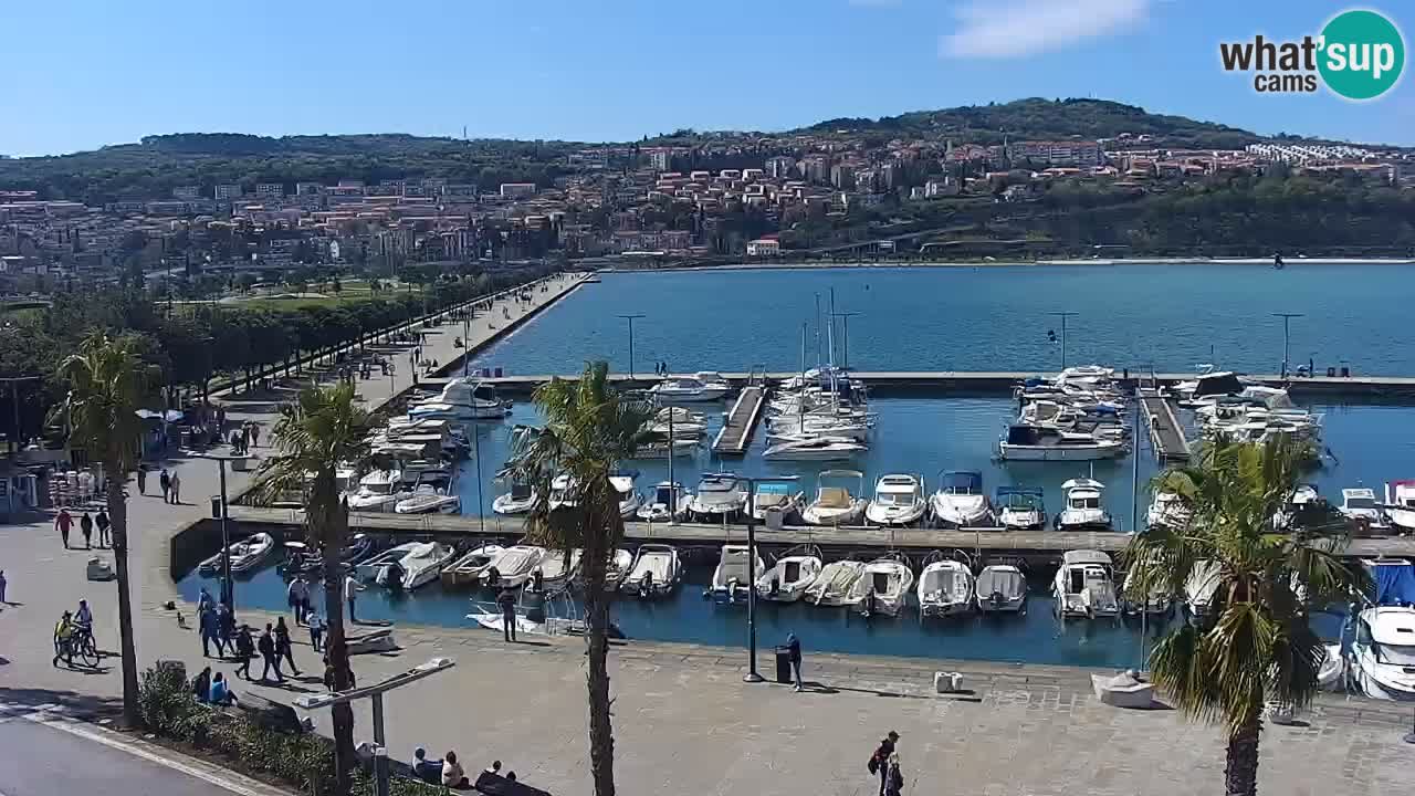 Web kamera Koper – marina i promenada – hotel Grand Koper