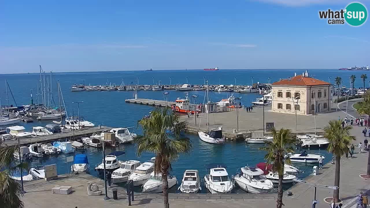 Webcam Capodistria – marina e lungo mare dall’Hotel Grand Koper