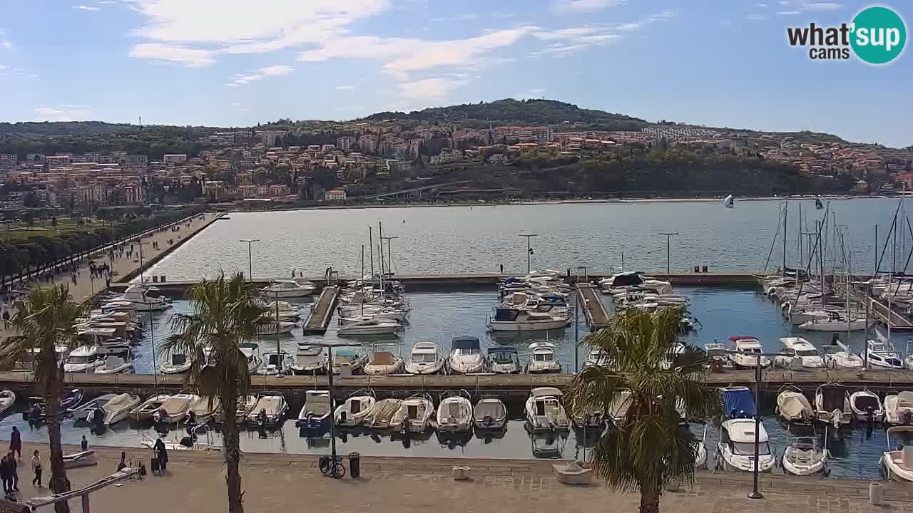 Webcam Capodistria – marina e lungo mare dall’Hotel Grand Koper