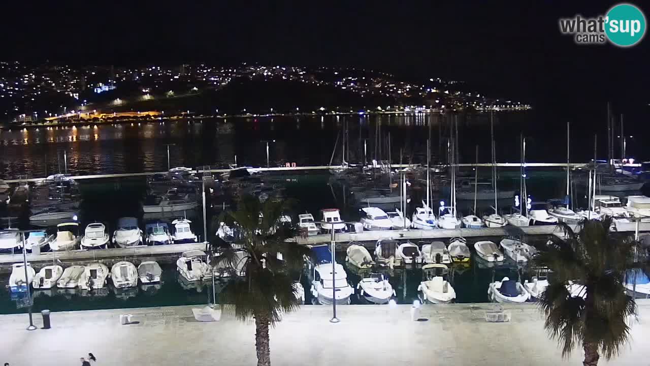 Webcam Capodistria – marina e lungo mare dall’Hotel Grand Koper