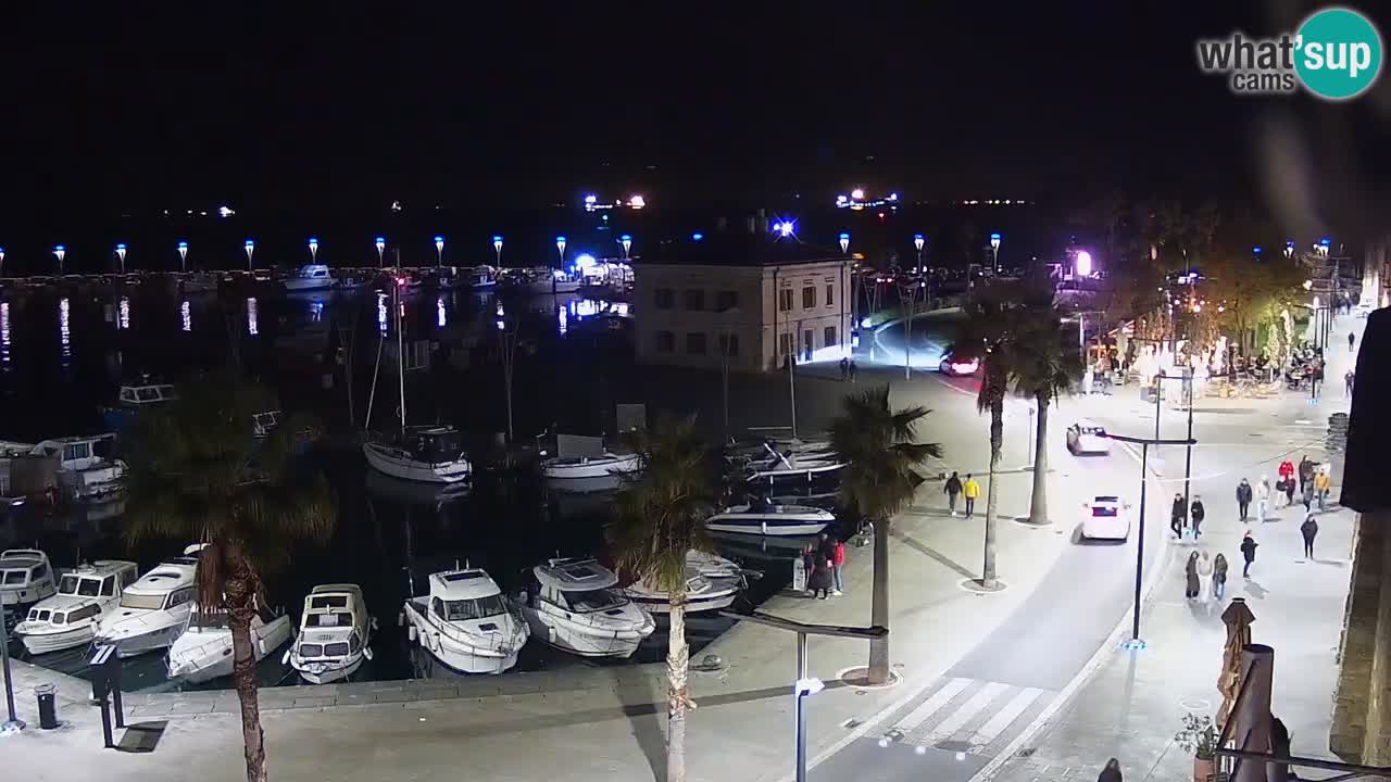 Web kamera Koper – marina i promenada – hotel Grand Koper