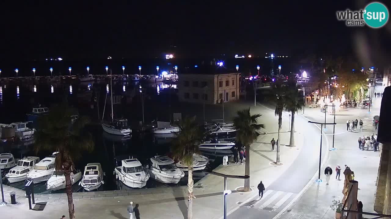 Camera en vivo Koper – puerto deportivo y paseo marítimo desde el Hotel Grand Koper