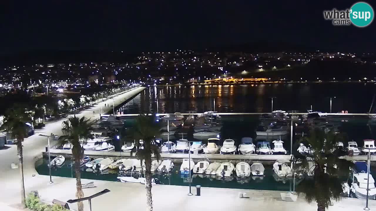 Spletna kamera Koper – Panorama na marino in promenado s Hotela Grand Koper