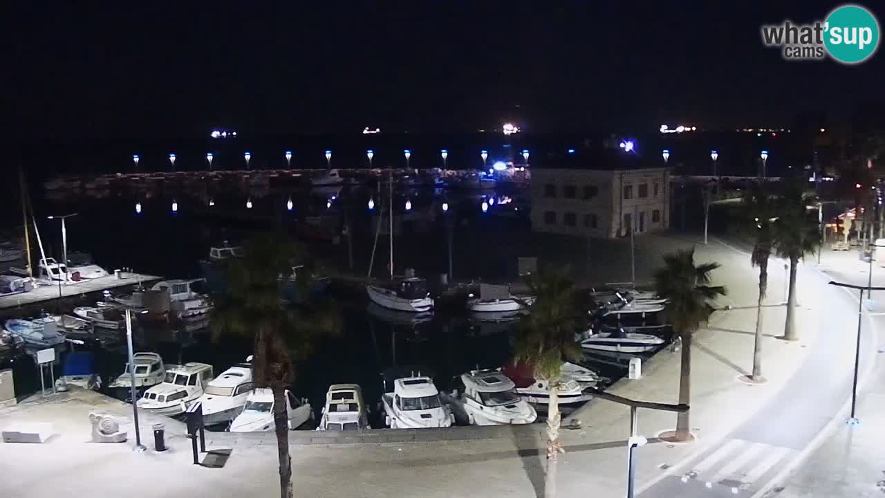 Spletna kamera Koper – Panorama na marino in promenado s Hotela Grand Koper