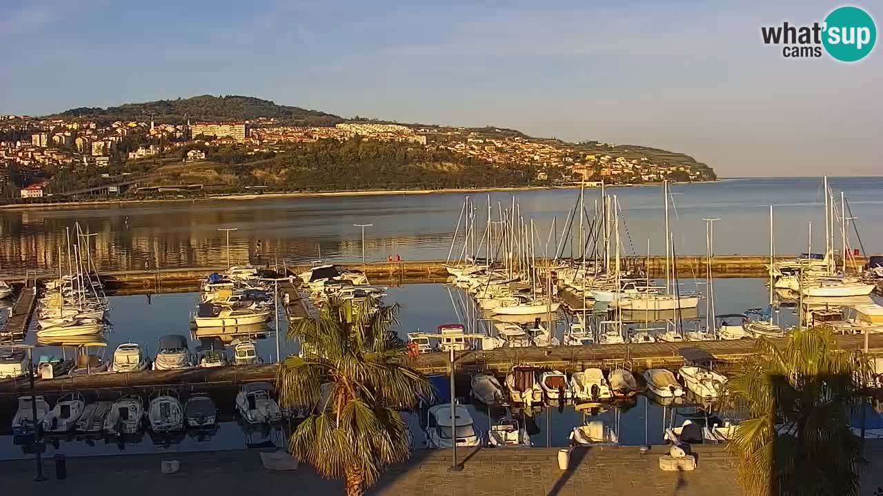 Webcam Capodistria – marina e lungo mare dall’Hotel Grand Koper
