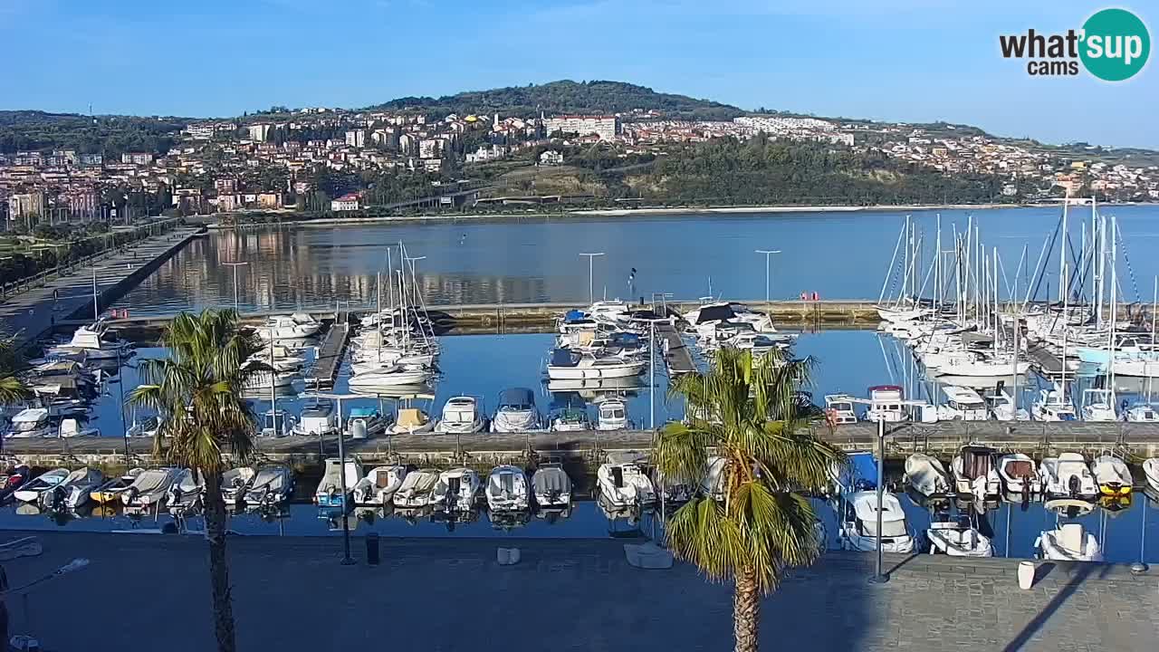 Webcam Capodistria – marina e lungo mare dall’Hotel Grand Koper