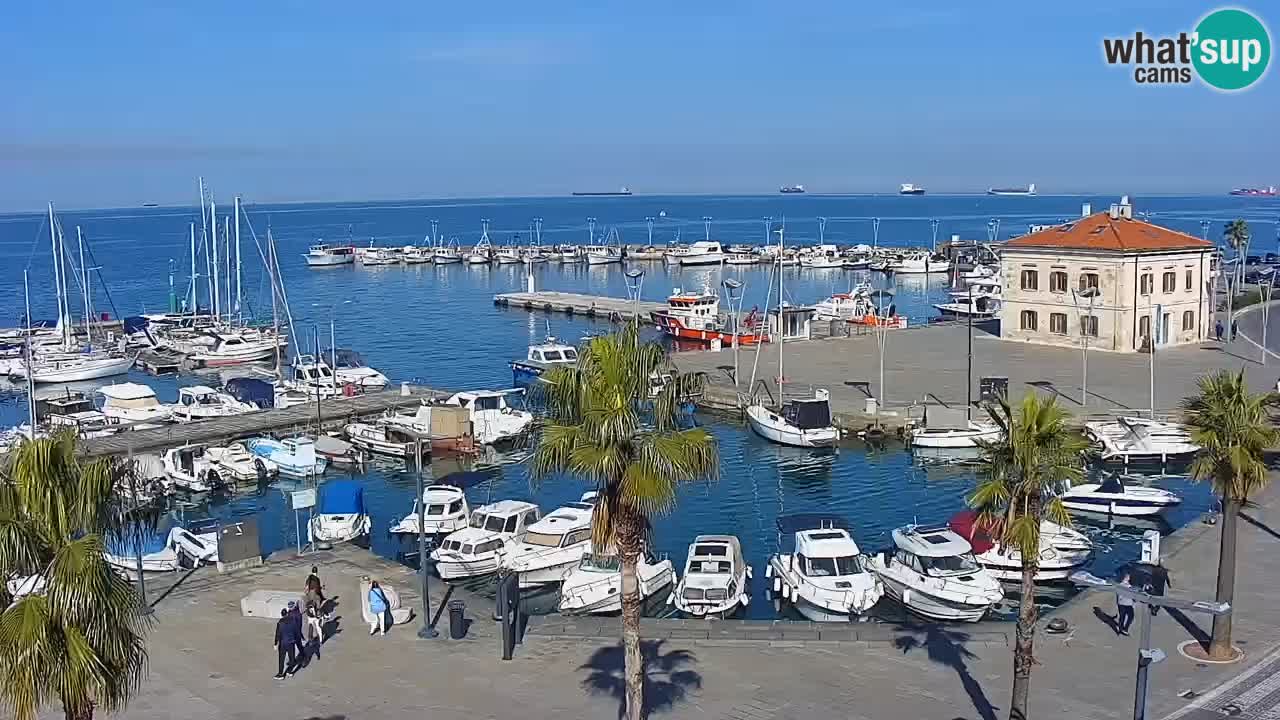 Web kamera Koper – marina i promenada – hotel Grand Koper