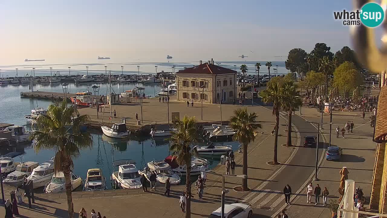 Webcam Capodistria – marina e lungo mare dall’Hotel Grand Koper