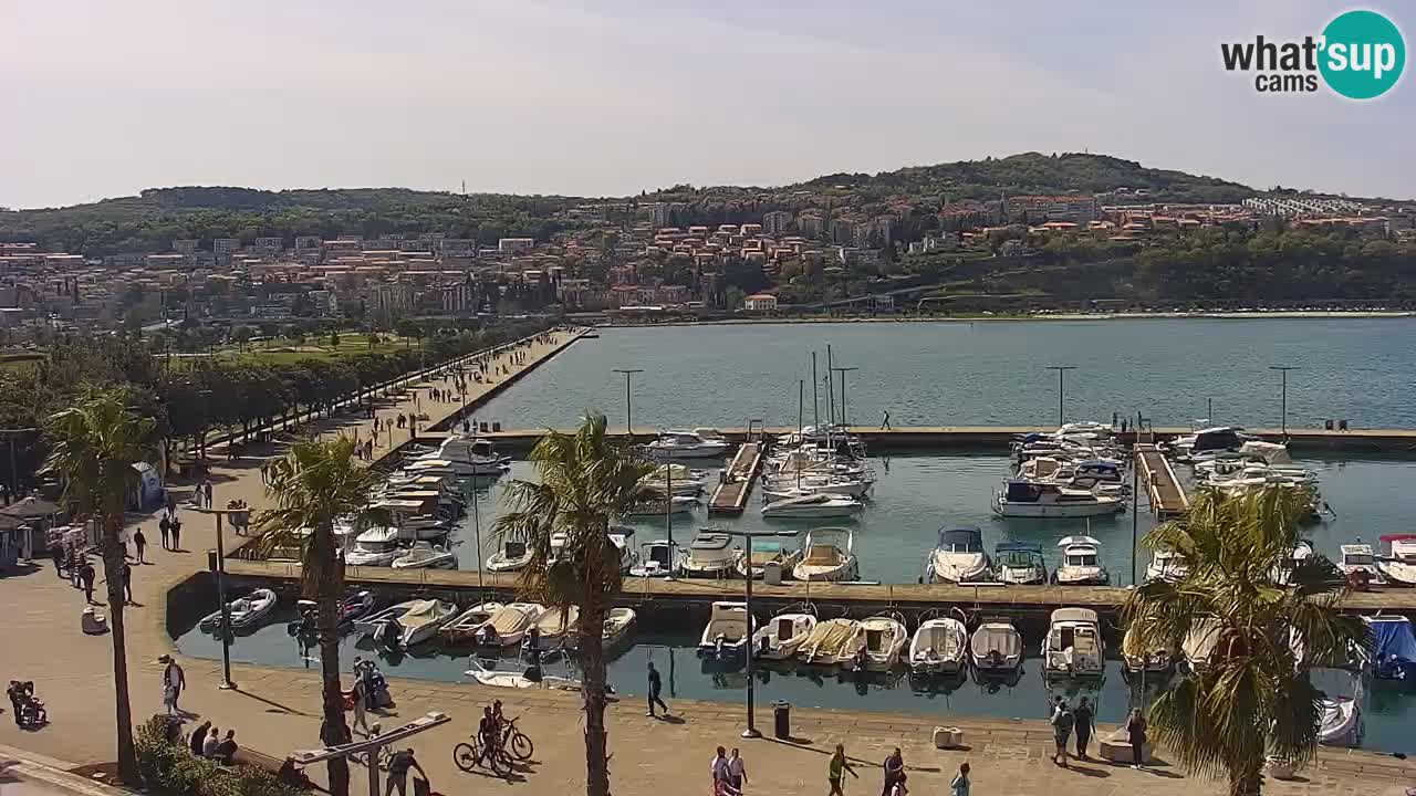 Web kamera Koper – marina i promenada – hotel Grand Koper