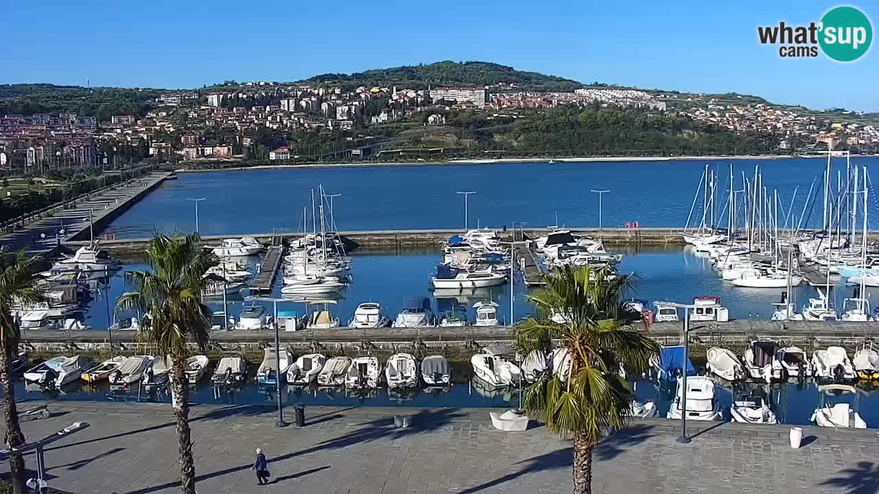Web kamera Koper – marina i promenada – hotel Grand Koper