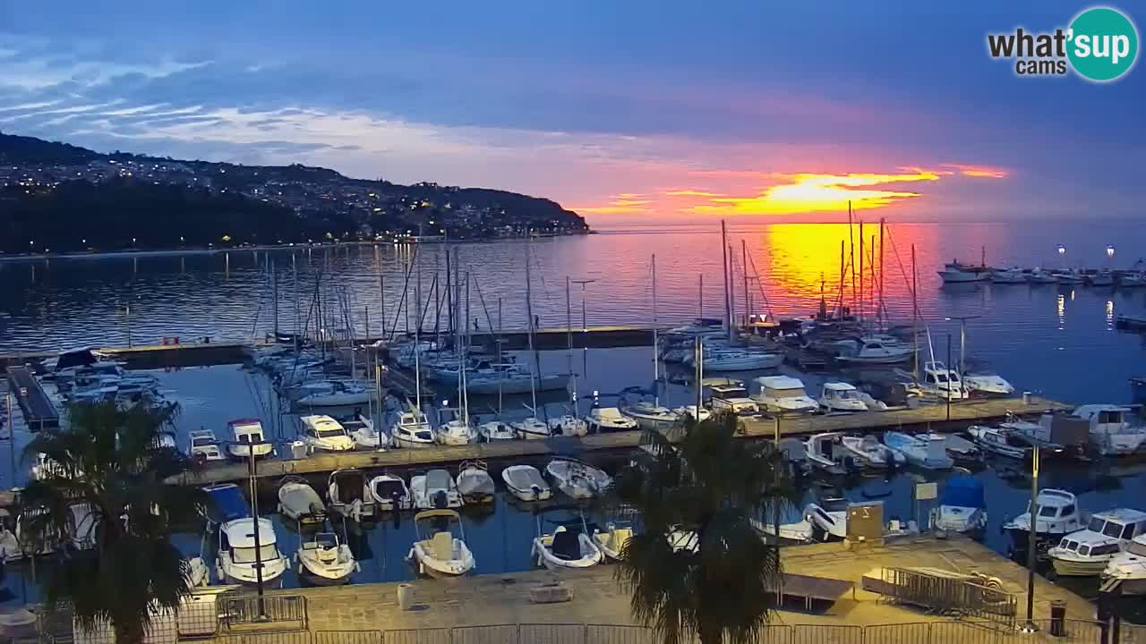 Webcam Capodistria – marina e lungo mare dall’Hotel Grand Koper