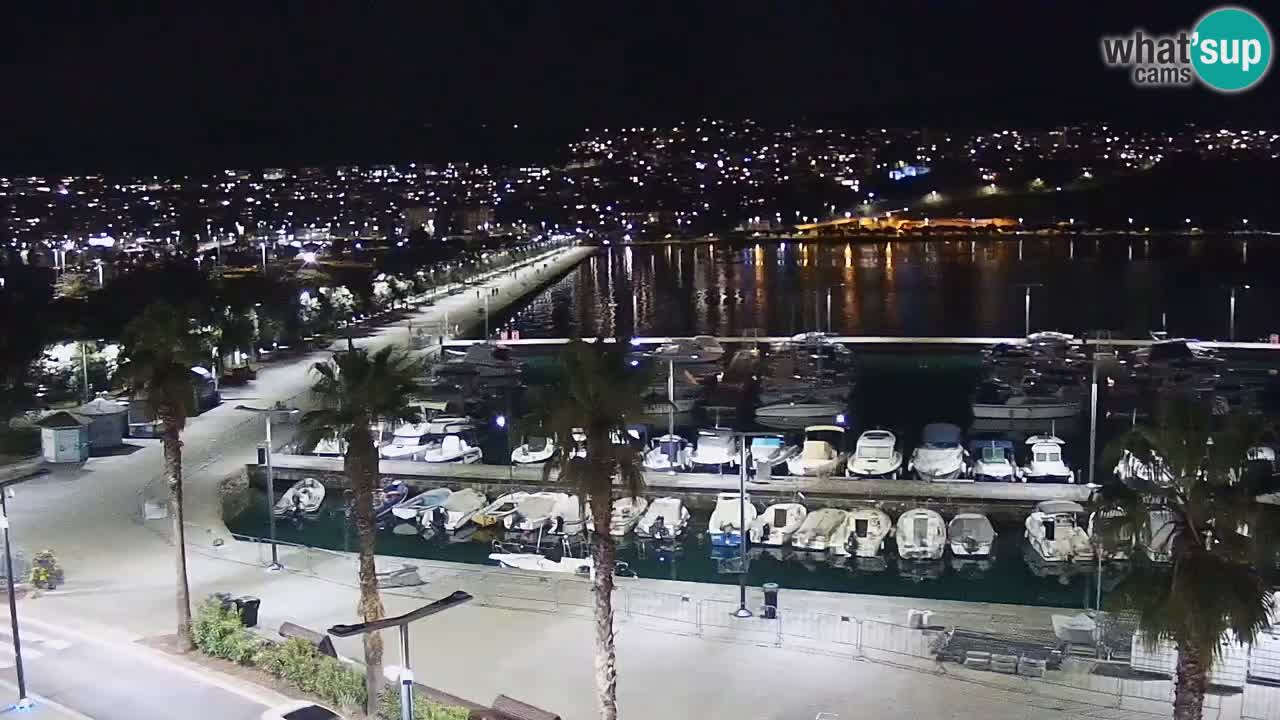Spletna kamera Koper – Panorama na marino in promenado s Hotela Grand Koper