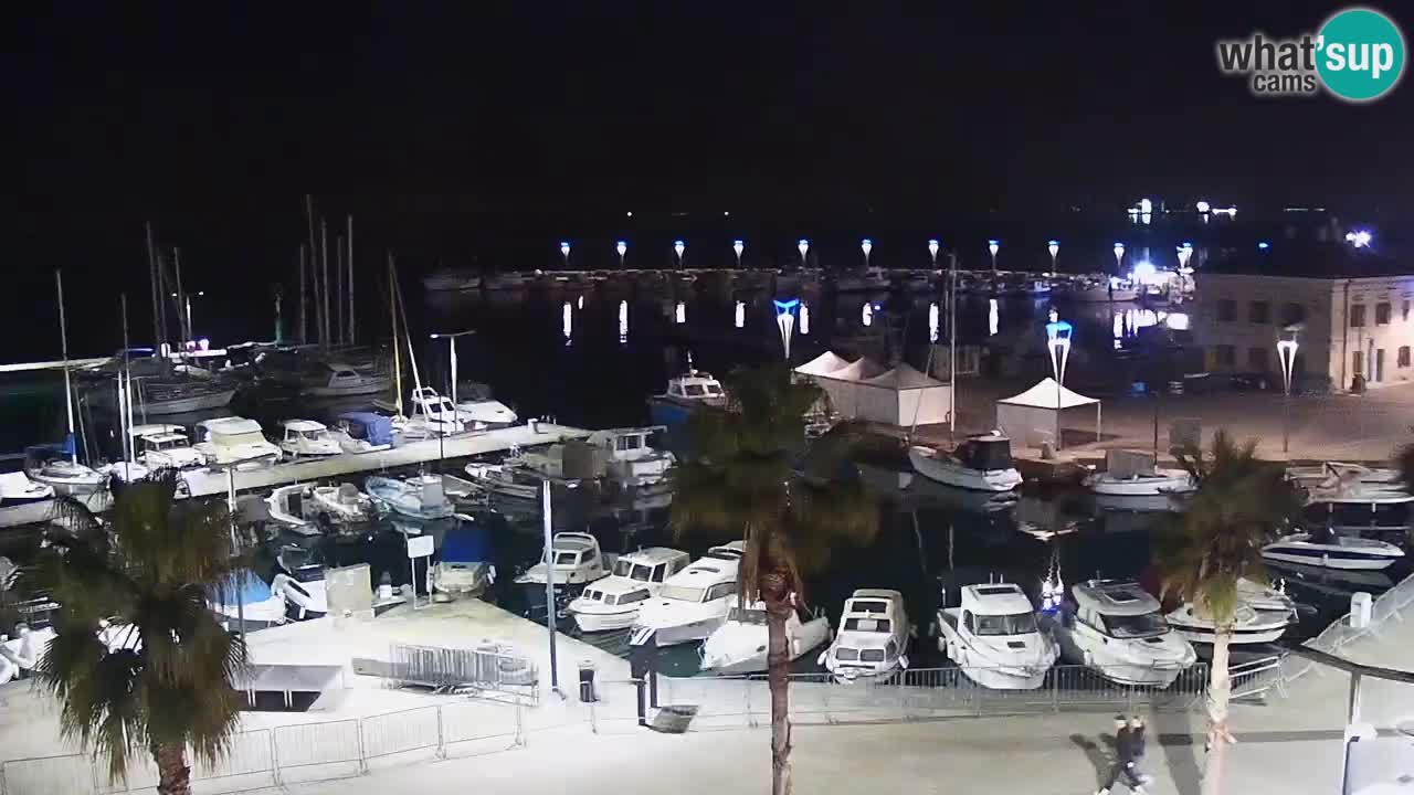 Webcam Capodistria – marina e lungo mare dall’Hotel Grand Koper