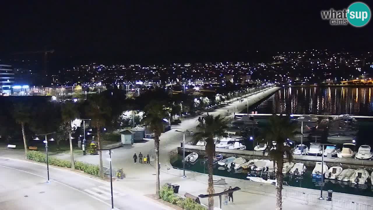 Camera en vivo Koper – puerto deportivo y paseo marítimo desde el Hotel Grand Koper