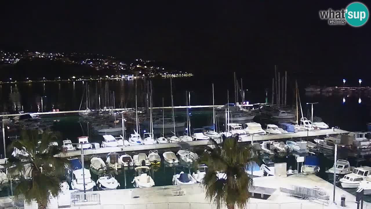 Spletna kamera Koper – Panorama na marino in promenado s Hotela Grand Koper