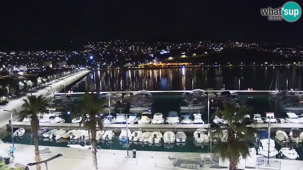 Spletna kamera Koper – Panorama na marino in promenado s Hotela Grand Koper