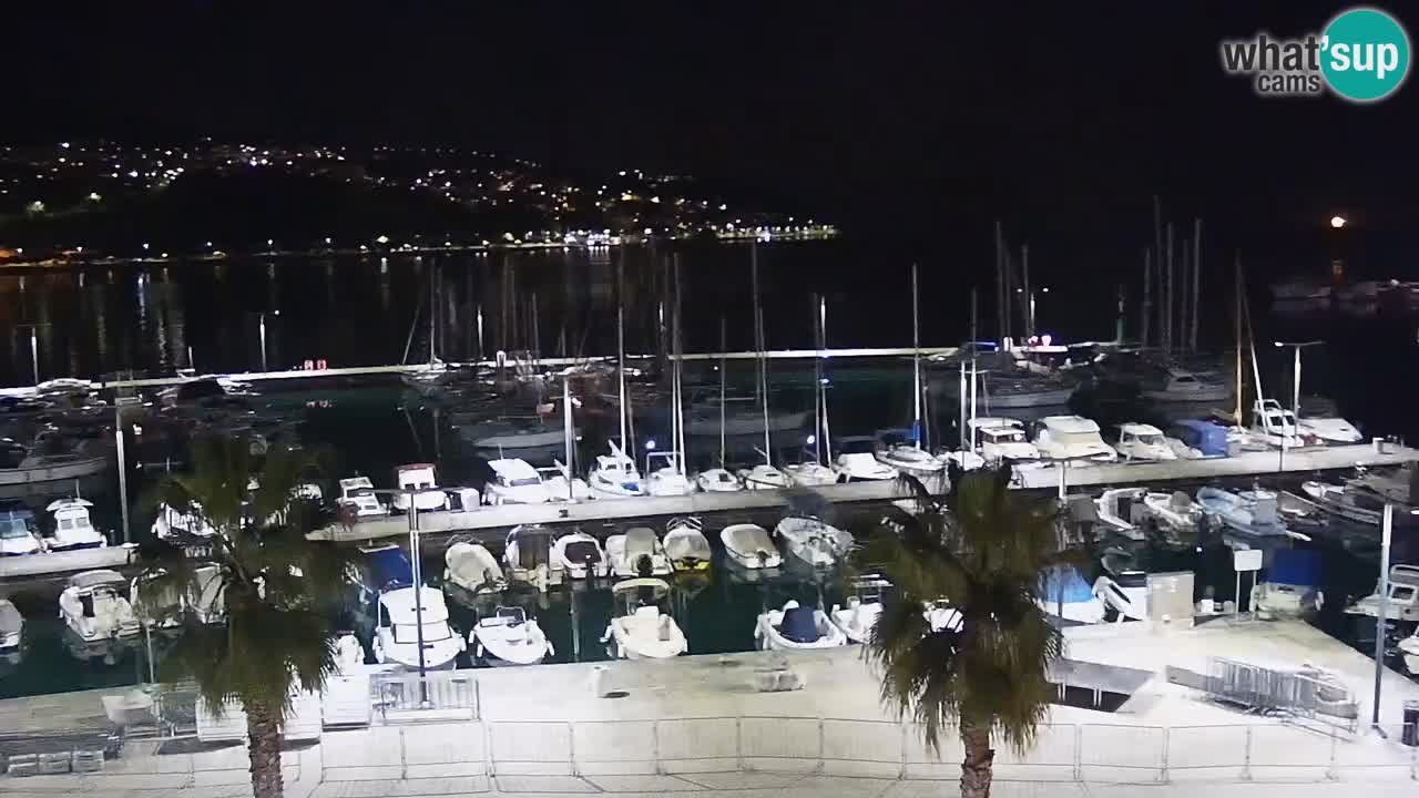 Camera en vivo Koper – puerto deportivo y paseo marítimo desde el Hotel Grand Koper