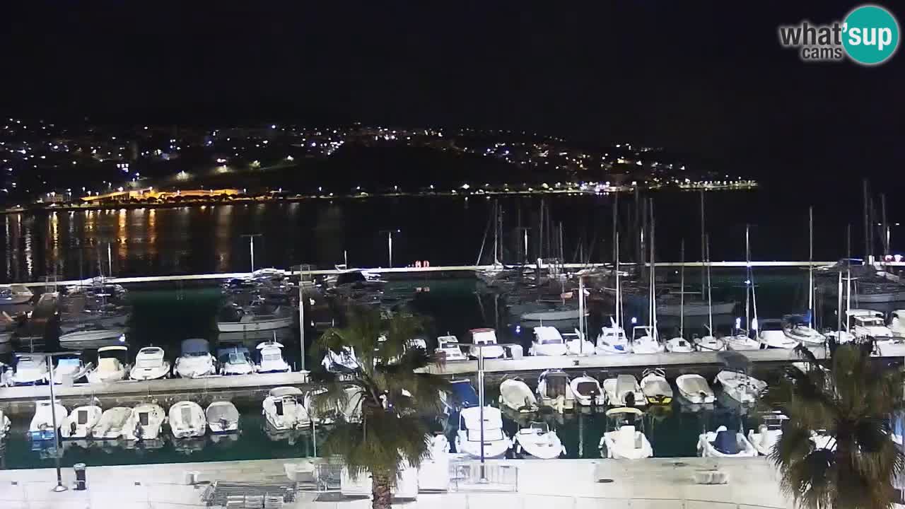 Camera en vivo Koper – puerto deportivo y paseo marítimo desde el Hotel Grand Koper