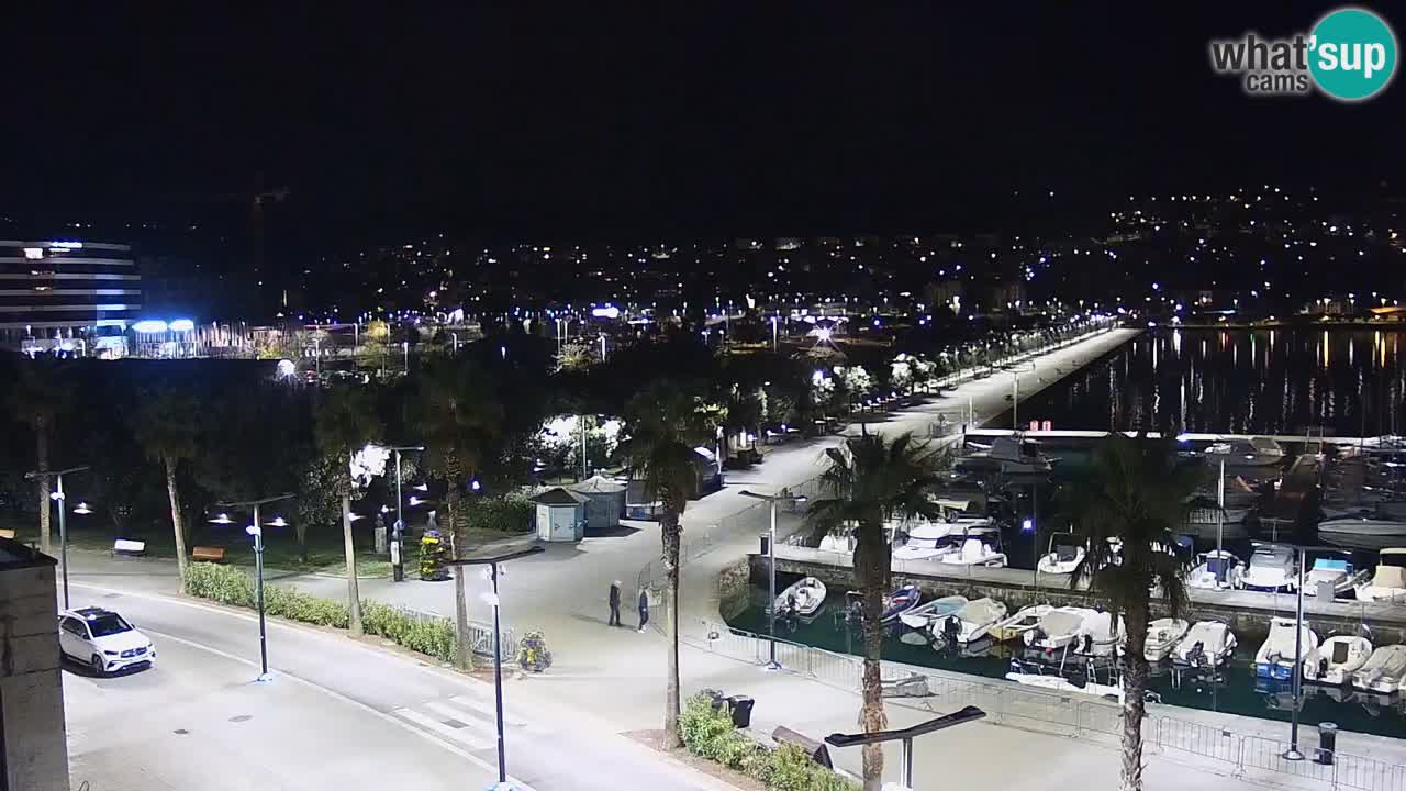 Spletna kamera Koper – Panorama na marino in promenado s Hotela Grand Koper
