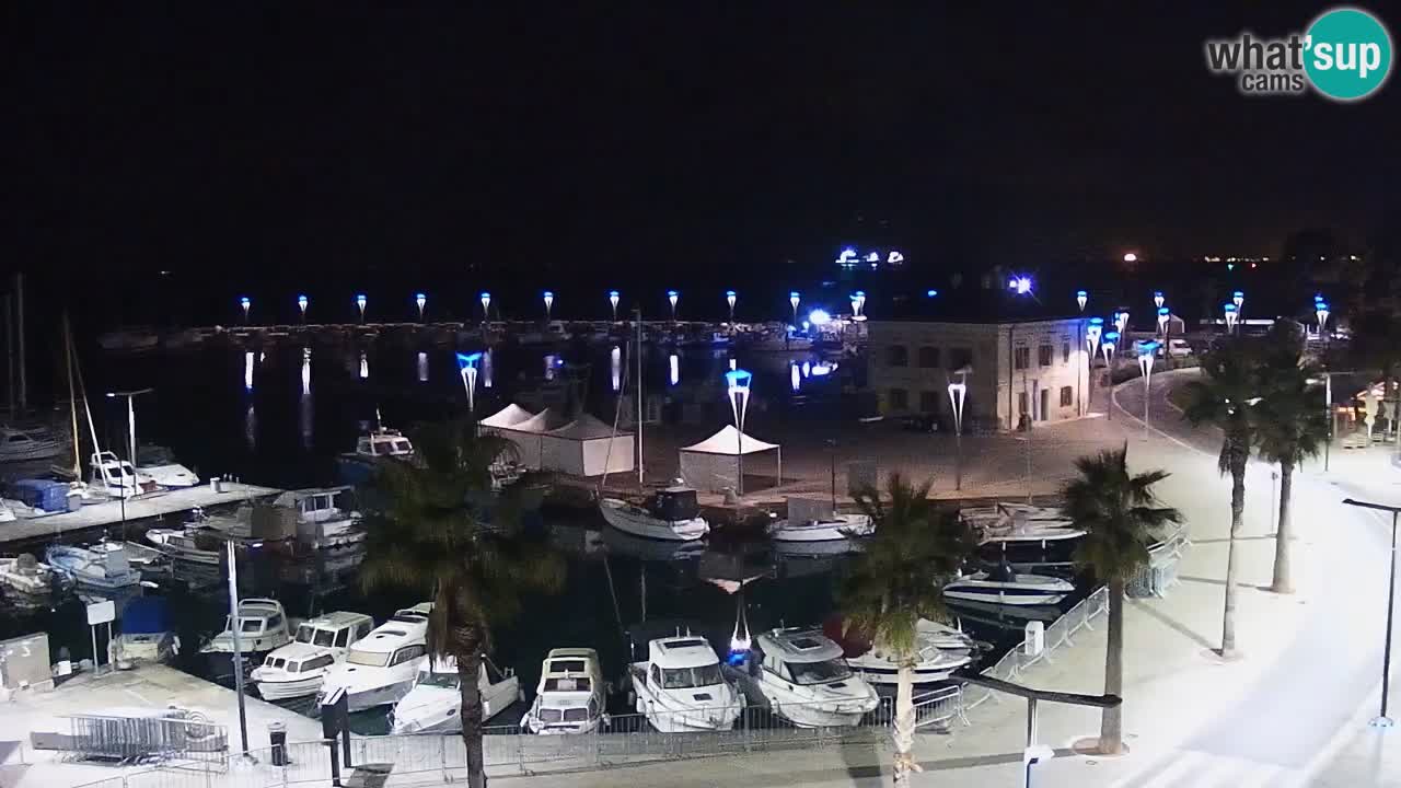Camera en vivo Koper – puerto deportivo y paseo marítimo desde el Hotel Grand Koper