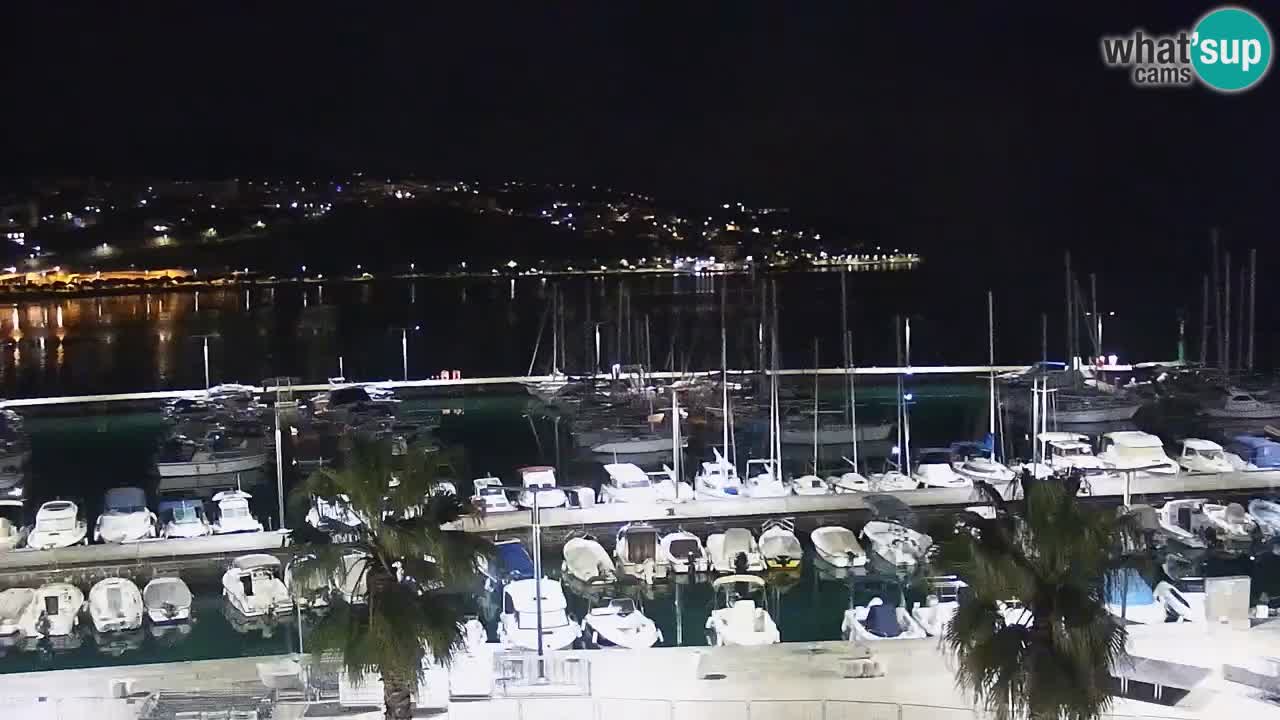 Spletna kamera Koper – Panorama na marino in promenado s Hotela Grand Koper