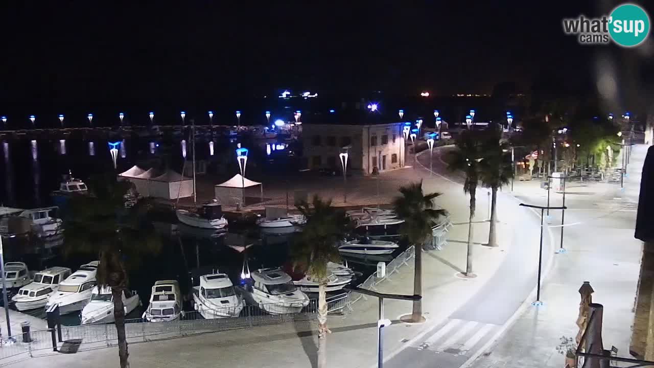 Camera en vivo Koper – puerto deportivo y paseo marítimo desde el Hotel Grand Koper