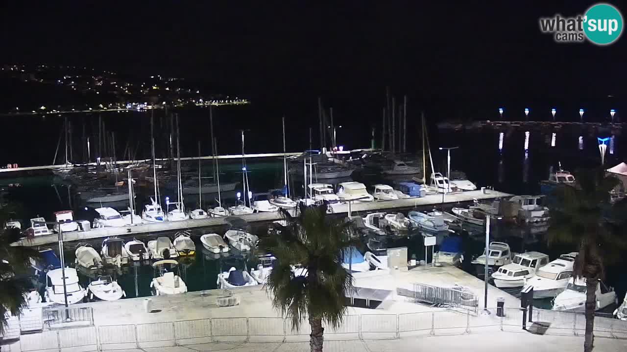 Web kamera Koper – marina i promenada – hotel Grand Koper